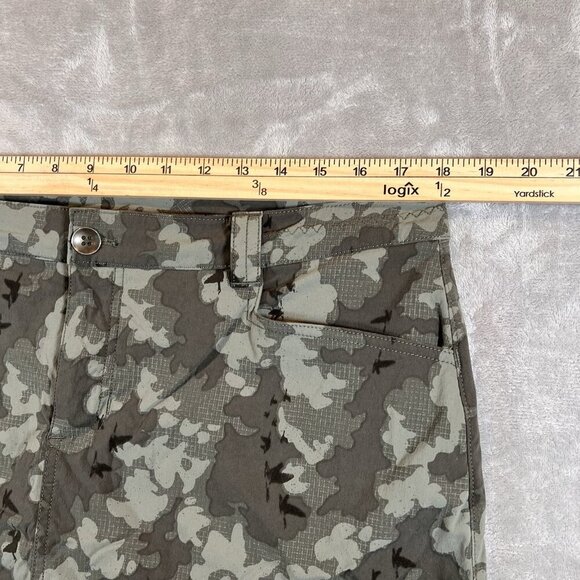 Eddie Bauer Adventurer‎ Skort Skirt Green Camo Womens Size 14 Pockets - Picture 9 of 10